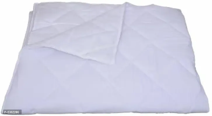 DHANYA FURNISHINGS Elastic Strap King Size Mattress Cover  (Colour:White , 72X78 Inches)-thumb0
