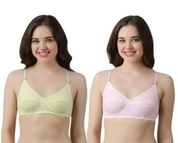 Stylish Solid Bras For Women Pack Of 2