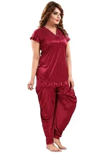 Nightsuits For Women/Patiala Solid Night Suit Set For Women/Dhoti Night Suit Set For Women-thumb1