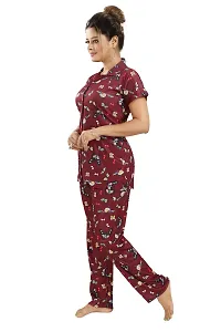 Imported Titly Print Nightsuit For Women/Top Bottom Set-thumb1