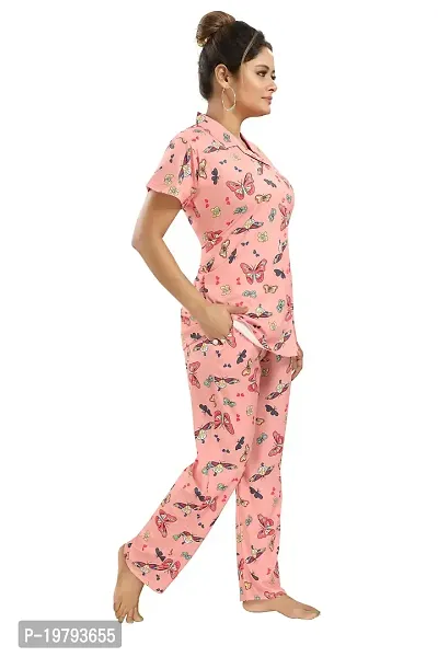 Imported Titly Print Nightsuit For Women/Top Bottom Set-thumb2