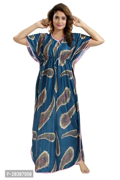 Premium Sarina Kaftan Nighty/Night Dresses For Women-thumb3