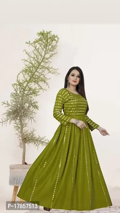 Beautiful Anarkali Rayon Maxi Dress-thumb0