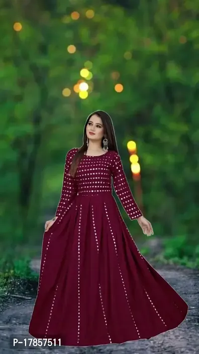 Beautiful Anarkali Rayon Maxi Dress