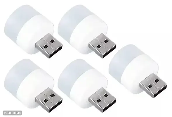 Innovations Plug in LED Night Light Mini USB LED Light Flexible USB LED Ambient Light Mini USB LED Light, LED Portable car Bulb, Indoor, Outdoor, Reading, Sleep (5 pcs)-thumb0