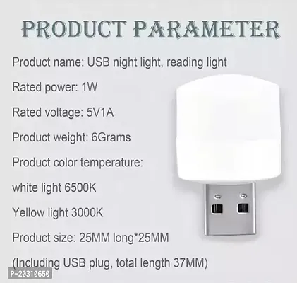 Innovations Plug in LED Night Light Mini USB LED Light Flexible USB LED Ambient Light Mini USB LED Light, LED Portable car Bulb, Indoor, Outdoor, Reading, Sleep (7 pcs)-thumb4