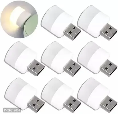 Innovations Plug in LED Night Light Mini USB LED Light Flexible USB LED Ambient Light Mini USB LED Light, LED Portable car Bulb, Indoor, Outdoor, Reading, Sleep (8 pcs)-thumb0