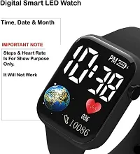 Digital Waterproof Wrist Watch with Led Band-thumb1