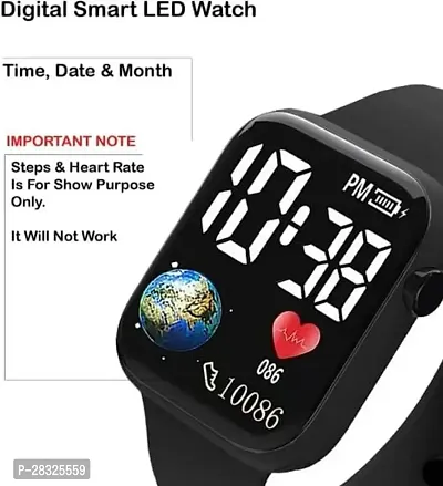 Digital Waterproof Wrist Watch with Led Band-thumb2