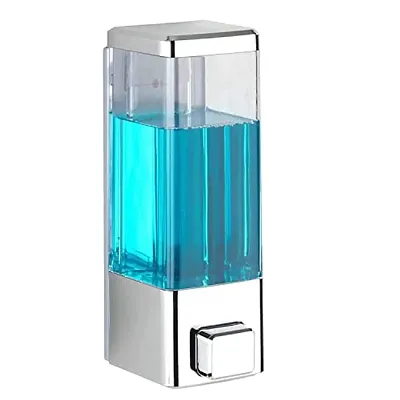 Twizzle Hand wash Dispenser Liquid Soap Shampoo Dispenser Pump Bottle Wall Mounted for Bathroom Kitchen Wash Basin (400ml,Pack of 1, Royal White)