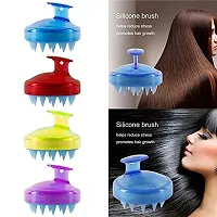 kamview Scalp Massager Shampoo Brush, Hair Washing Brush Silicone Head Body Massager Brush, Shampoo Scalp Shower Hair Brush Hair Washing Massager Brush, Multicolor-thumb2