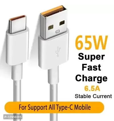 65W Type C Dash Vooc Supervooc Warp dart 6A fast charging and Sync 1M Data Cable-thumb0