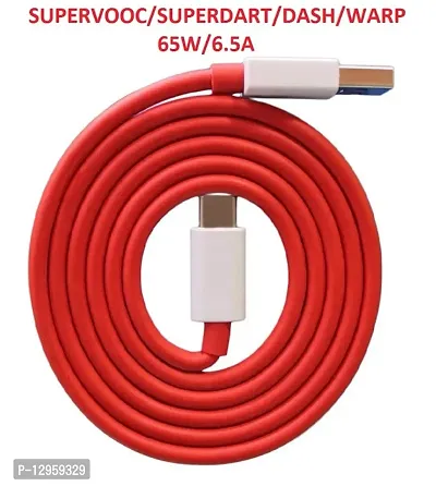 65W Type C Dash Vooc Supervooc Warp dart 6.5A fast charging and Sync 1M Data Cable-thumb0