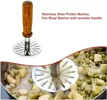 Combo of apple cutter and Potato Pav Bhaji SS pipe Masher-thumb1