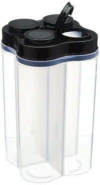 Stylish 4 Section Storage Container Jar for Cereal  with Lid, 2500 Ml-thumb2