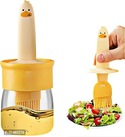 200 ml Oil Dispenser Bottle With cute duck Silicone oil and pastry Brush