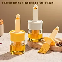 200 ml Oil Dispenser Bottle With cute duck Silicone oil and pastry Brush-thumb1