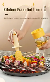 200 ml Oil Dispenser Bottle With cute duck Silicone oil and pastry Brush-thumb3