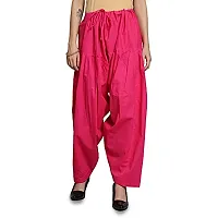 Draaz Impex Women's Premium Cotton Traditional Salwar, Pack of 3 - Free Size (Rani Pink, Blue, White)-thumb1