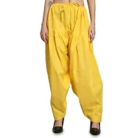 Draaz Impex Women's Premium Cotton Traditional Salwar, Pack of 3 - Free Size (Rani Pink, Yellow, Blue)-thumb2