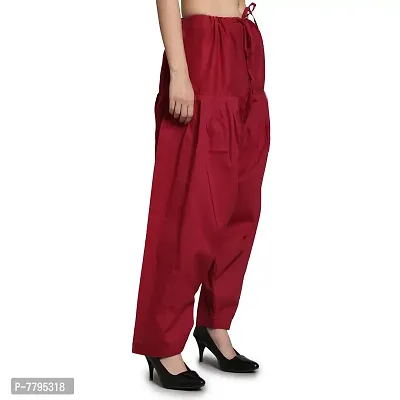 Draaz Impex Women's Regular Fit Cotton Blend Salwar (DR-Maroon_Maroon_24)-thumb3