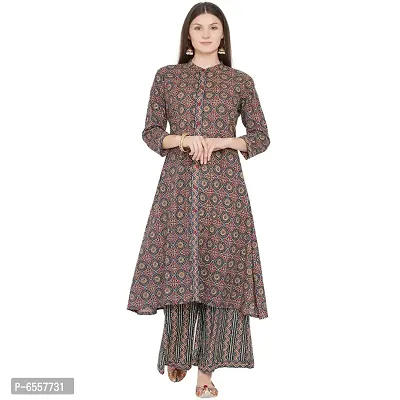 Latest Beautiful Cotton Stitched Kurta Bottom Set-thumb0