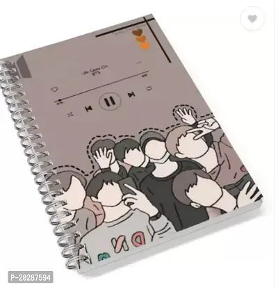 Bts Bangtan Boys A5 Notebook Ruled 100 Pages-thumb0