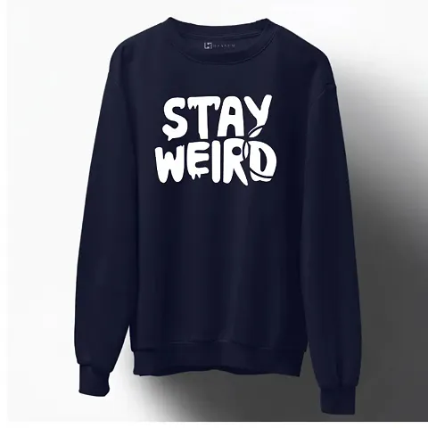 Women STAY WEIRD Sweatshirt (Blue)