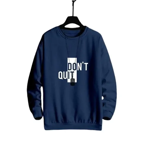 BLOOPERS Men's & Boy's Full Sleeves | Don’T Quit | Printed Sweatshirt