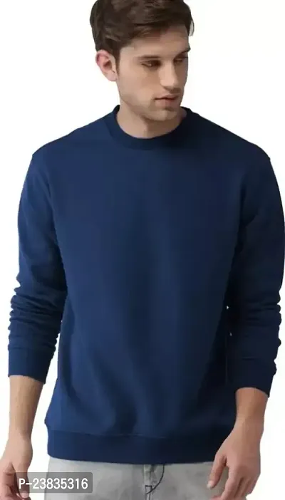 Mens Full Sleeve Solid Sweatshirt