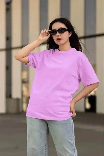 Womens Round Neck Poly Oversize T-Shirt