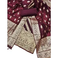 Classic Banarasi Silk Dress Material with Dupatta-thumb2