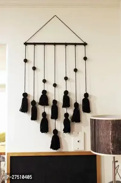 Stylish Black Fabric Wall Hanging For Home Decor