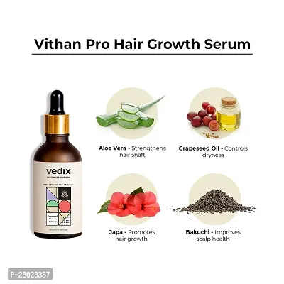 Vedix Customized Hair Fall Control Regimen For Normal/Curly/Oily Hair/ Scalp- Ayurvedic Hair Care - 3 Product Kit + Eclipta - Anti-Hairfall Shampoo - Hair...-thumb3