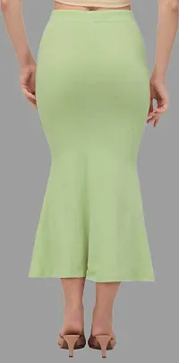 Stylish Light Green Polyester Spandex Solid Tummy And Thigh Shaper For Women-thumb1