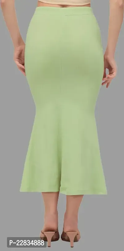 Stylish Light Green Polyester Spandex Solid Tummy And Thigh Shaper For Women-thumb2