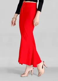 Reliable Red Lycra Blend  Stitched Patticoats For Women-thumb2