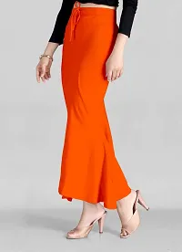 Reliable Orange Lycra Blend  Stitched Patticoats For Women-thumb2