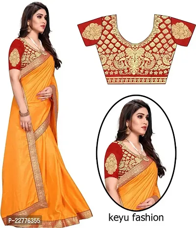 Fancy Chiffon Saree with Blouse Piece for Women-thumb0