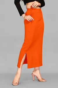 Reliable Orange Lycra Blend Solid Stitched Shapewear For Women-thumb1