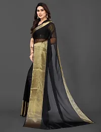 Fancy Chiffon Saree with Blouse Piece for Women-thumb1