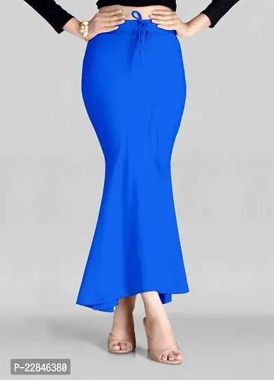 Reliable Blue Lycra Blend  Stitched Patticoats For Women