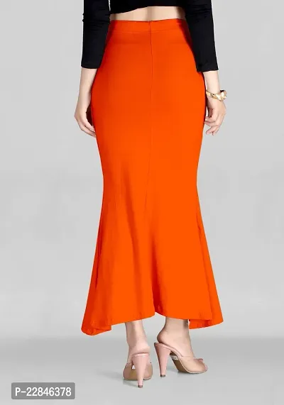 Reliable Orange Lycra Blend  Stitched Patticoats For Women-thumb2