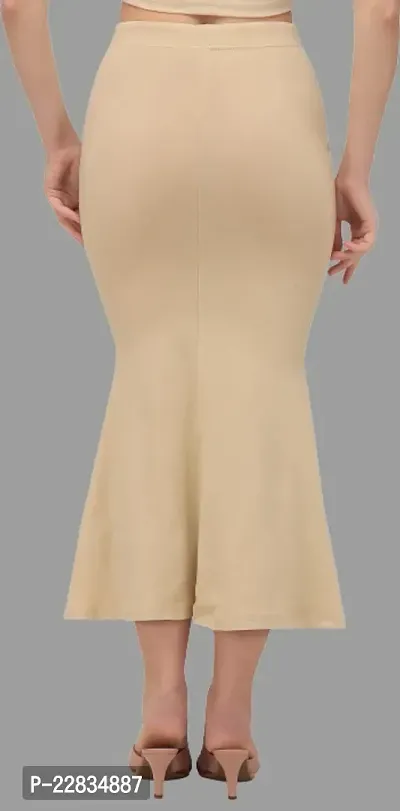 Stylish Beige Polyester Spandex Solid Tummy And Thigh Shaper For Women-thumb2