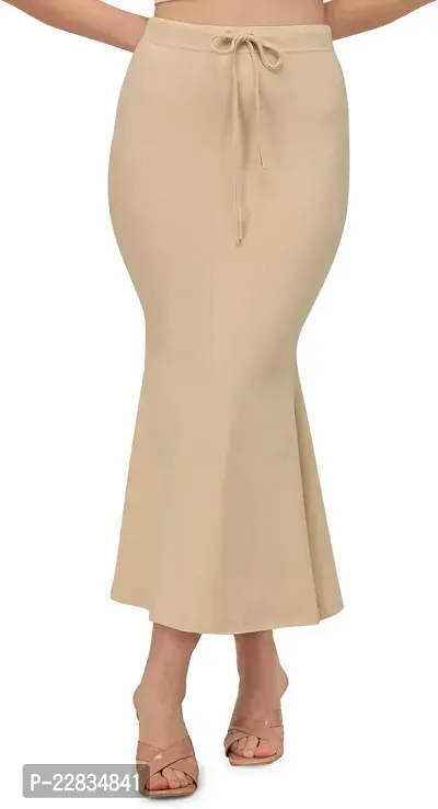 Stylish Beige Polyester Spandex Solid Tummy And Thigh Shaper For Women-thumb0