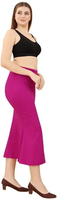 Pink Polyester Blend Saree Shapewear-thumb2