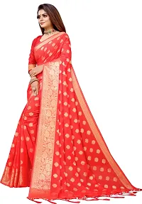 Fancy Silk Blend Saree with Blouse Piece for Women-thumb2