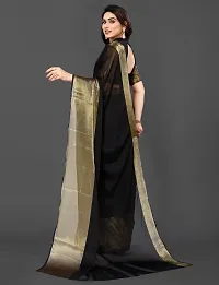 Fancy Chiffon Saree with Blouse Piece for Women-thumb2