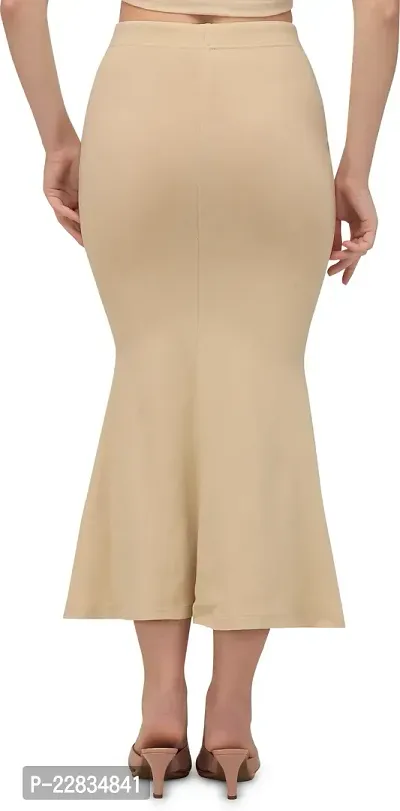 Stylish Beige Polyester Spandex Solid Tummy And Thigh Shaper For Women-thumb2