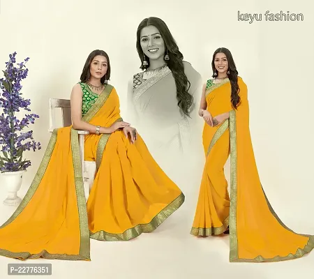 Fancy Chiffon Saree with Blouse Piece for Women